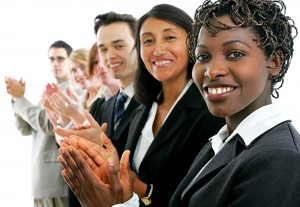 Employees Appreciating with their claps